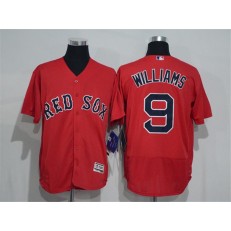 MLB Boston Red Sox 9 Ted Williams Red 2016 Flexbase Majestic Baseball Men Jersey