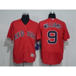 MLB Boston Red Sox 9 Ted Williams Red 2016 Flexbase Majestic Baseball Men Jersey