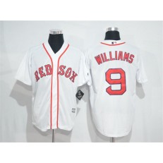 MLB Boston Red Sox 9 Ted Williams White Cool Base Men Jersey