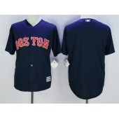 MLB Boston Red Sox Blank Blue New Cool Base Men Jersey