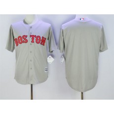 MLB Boston Red Sox Blank Grey New Cool Base Men Jersey