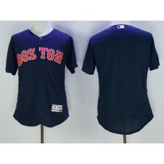 MLB Boston Red Sox Blank Retired Navy Blue Stitched Majestic Flex Base Men Jersey
