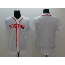 MLB Boston Red Sox Blank White Flexbase Alternate Home Men Jersey