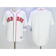 MLB Boston Red Sox Blank White New Cool Base Men Jersey