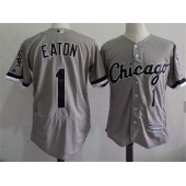 MLB Chicago White Sox 1 Adam Eaton Gray Road 2016 Flexbase Majestic Baseball Men Jersey