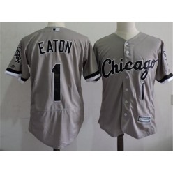 MLB Chicago White Sox 1 Adam Eaton Gray Road 2016 Flexbase Majestic Baseball Men Jersey