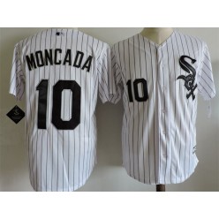MLB Chicago White Sox 10 Alexei Ramirez Retired White Home Stitched Majestic Cool Base Men Jersey