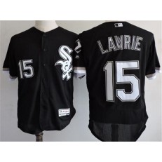 MLB Chicago White Sox 15 Brett Lawrie Black 2016 Flexbase Majestic Baseball Men Jersey