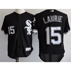 MLB Chicago White Sox 15 Brett Lawrie Black 2016 Flexbase Majestic Baseball Men Jersey