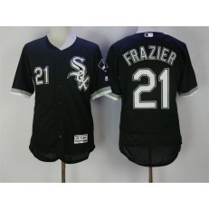 MLB Chicago White Sox 21 Todd Frazier Black 2016 Flexbase Majestic Baseball Men Jersey