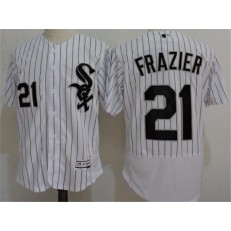MLB Chicago White Sox 21 Todd Frazier White Home 2016 Flexbase Majestic Baseball Men Jersey