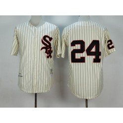 MLB Chicago White Sox 24 Joe Crede 1959 Cream Mitchell & Ness Throwback Men Jersey