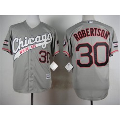 MLB Chicago White Sox 30 David Robertson 2015 Gray Men Jersey