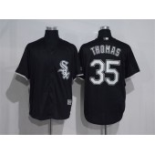 MLB Chicago White Sox 35 Frank Thomas Black Stitched Majestic Cool Base Men Jersey