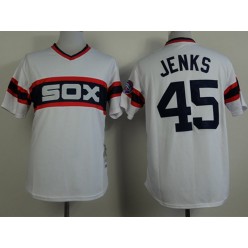 MLB Chicago White Sox 45 Michael Jordan 1983 White Pullover Throwback Men Jersey