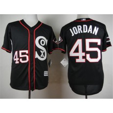 MLB Chicago White Sox 45 Michael Jordan Black New Cool Base Stitched Men Jersey