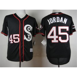 MLB Chicago White Sox 45 Michael Jordan Black New Cool Base Stitched Men Jersey