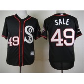 MLB Chicago White Sox 49 Chris Sale Black New Cool Base Stitched Men Jersey