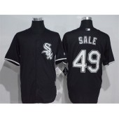 MLB Chicago White Sox 49 Chris Sale Black Stitched Majestic Cool Base Men Jersey