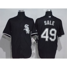 MLB Chicago White Sox 49 Chris Sale Black Stitched Majestic Cool Base Men Jersey
