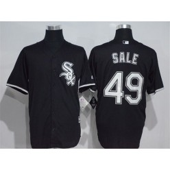 MLB Chicago White Sox 49 Chris Sale Black Stitched Majestic Cool Base Men Jersey