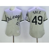 MLB Chicago White Sox 49 Chris Sale Gray Road 2016 Flexbase Majestic Baseball Men Jersey