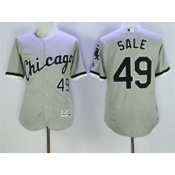 MLB Chicago White Sox 49 Chris Sale Gray Road 2016 Flexbase Majestic Baseball Men Jersey