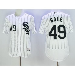 MLB Chicago White Sox 49 Chris Sale White Home 2016 Flexbase Majestic Baseball Men Jersey