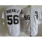 MLB Chicago White Sox 56 Mark Buehrle White 2015 World Serise Patch Baseball Men Jersey
