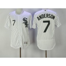 MLB Chicago White Sox 7 Tim Anderson White Home 2016 Flexbase Majestic Baseball Men Jersey