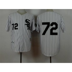 MLB Chicago White Sox 72 Carlton Fisk White Mitchell And Ness 1993 Stitched Men Jersey