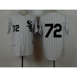 MLB Chicago White Sox 72 Carlton Fisk White Mitchell And Ness 1993 Stitched Men Jersey