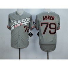 MLB Chicago White Sox 79 Jose Abreu 2015 Gray Men Jersey
