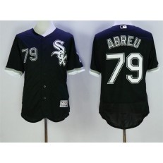 MLB Chicago White Sox 79 Jose Abreu Black 2016 Flexbase Majestic Baseball Men Jersey