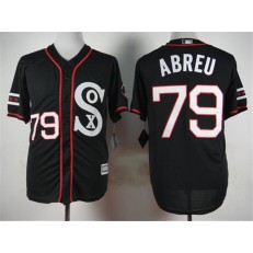 MLB Chicago White Sox 79 Jose Abreu Black New Cool Base Stitched Men Jersey