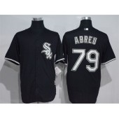MLB Chicago White Sox 79 Jose Abreu Black Stitched Majestic Cool Base Men Jersey