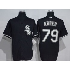 MLB Chicago White Sox 79 Jose Abreu Black Stitched Majestic Cool Base Men Jersey