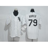 MLB Chicago White Sox 79 Jose Abreu Retired White Home Stitched Majestic Cool Base Men Jersey