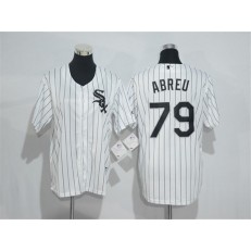 MLB Chicago White Sox 79 Jose Abreu Retired White Home Stitched Majestic Cool Base Men Jersey