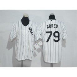 MLB Chicago White Sox 79 Jose Abreu Retired White Home Stitched Majestic Cool Base Men Jersey