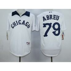 MLB Chicago White Sox 79 Jose Abreu White 1976 Turn Back The Clock Men Jersey