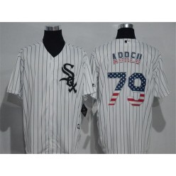 MLB Chicago White Sox 79 Jose Abreu White USA Flag Fashion Baseball Men Jersey
