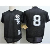 MLB Chicago White Sox 8 Bo Jackson Black Throwback Mitchell And Ness 1993 Stitched Men Jersey