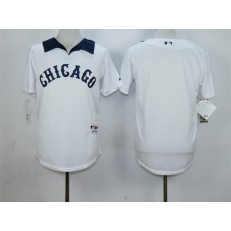 MLB Chicago White Sox Blank White 1976 Turn Back The Clock Men Jersey