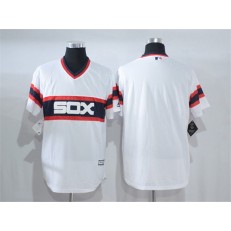 MLB Chicago White Sox Blank White Pullover Stitched Majestic Cool Base Men Jersey