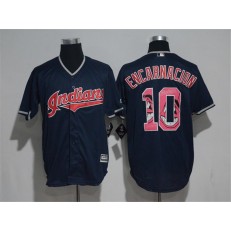 MLB Cleveland Indians 10 Edwin Encarnacion 2017 New Cool Base Baseball Men Jersey