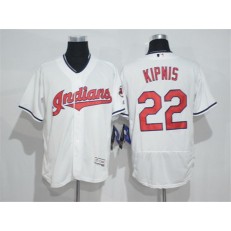 MLB Cleveland Indians 22 Jason Kipnis White Home 2016 Flexbase Majestic Baseball Men Jersey
