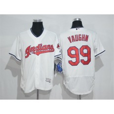 MLB Cleveland Indians 99 Rick Vaughn White Home 2016 Flexbase Majestic Baseball Men Jersey