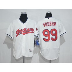 MLB Cleveland Indians 99 Rick Vaughn White Home 2016 Flexbase Majestic Baseball Men Jersey