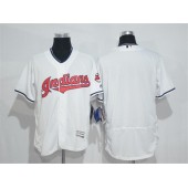 MLB Cleveland Indians Blank White Home 2016 Flexbase Majestic Baseball Men Jersey